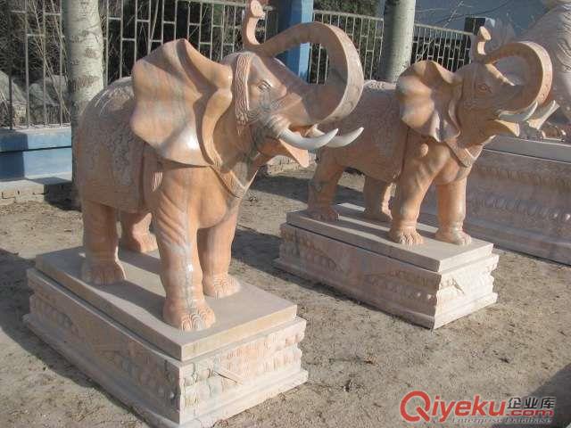 供應大連石材大象，大連漢白玉大象，大連漢白玉獅子，石材獅子麒麟原始圖片2