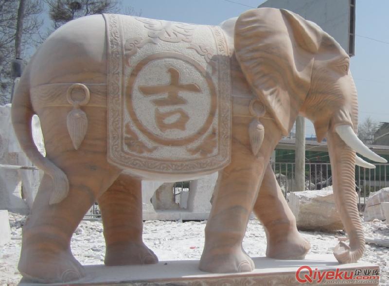 供應大連石材大象，大連漢白玉大象，大連漢白玉獅子，石材獅子麒麟原始圖片3