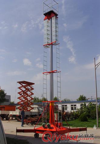 唐山套缸式液壓升降平臺廠家/套缸式升降機報價/套缸式高空作業平臺價格原始圖片3