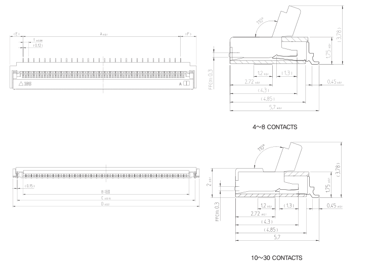 2 Row廣瀨連接器FX5-52S2A-DSA(71)HRS連接器深圳代理