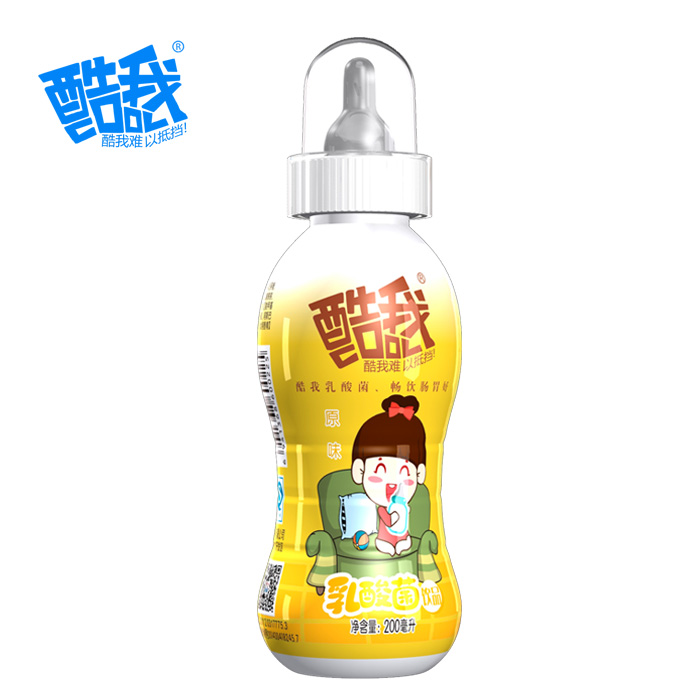 誠(chéng)招飲料代理 酷我乳酸菌奶嘴型兒童成長(zhǎng)乳飲 200ml 原味