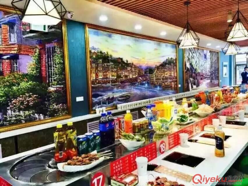 涪陵卡座型火鍋回轉(zhuǎn)設備，回轉(zhuǎn)小火鍋tj批發(fā)原始圖片3