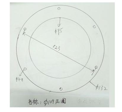 ￠109压盖 优质LED透镜套件