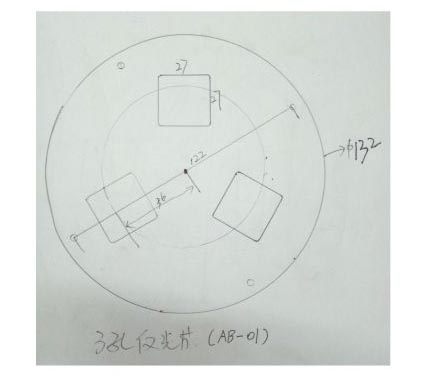 LED透鏡配件：3孔反光片 AB-01原始圖片2