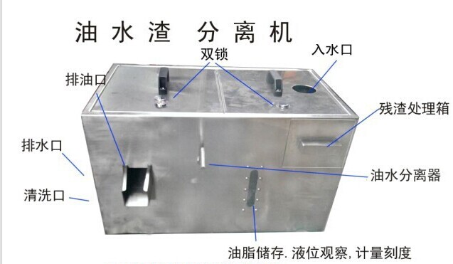 廠家直銷不銹鋼成品隔油池、小型餐飲業隔油器、無動力油水分離器原始圖片2