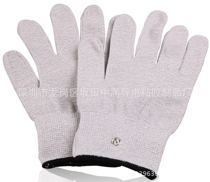 供應(yīng)銀纖維導(dǎo)電am電極理療手套，銀纖維襪子，電極手雷，硅膠背療片