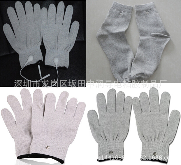 供應(yīng)銀纖維導(dǎo)電am電極理療手套，銀纖維襪子，吞咽障礙zl儀連接線