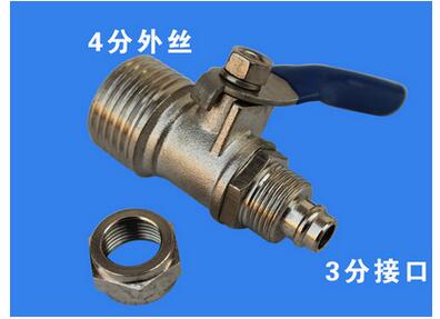 凈水器配件進水機4轉2不銹鋼球閥 純水機凈水器4分轉3分閥門原始圖片2