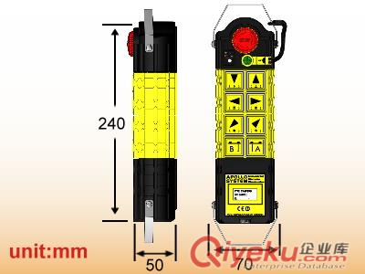 阿波羅工業(yè)無線遙控器——C1-8PB/AB原始圖片2