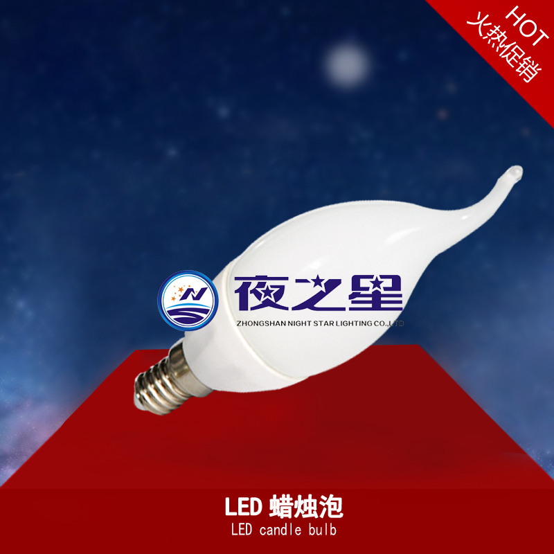 LED蠟燭泡LED candle bulb