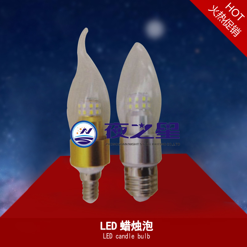 LED蠟燭泡LED candle bulb