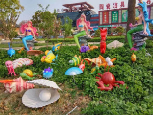  美人魚展海洋展道具展覽租賃出租,