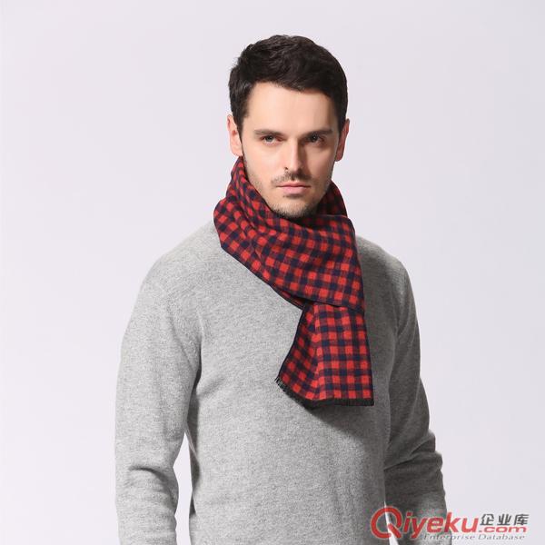 廠家供應(yīng)秋冬真絲拉絨圍巾歐美男士圍巾