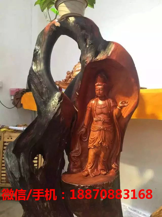 典匠崖柏根雕茶臺_崖柏擺件_根雕工藝禮品禮品定制_崖柏根雕