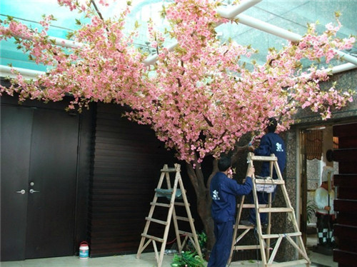 先周仿真植物花卉專業(yè)供應(yīng)銀川仿真桃花樹：銀川仿真桃花樹