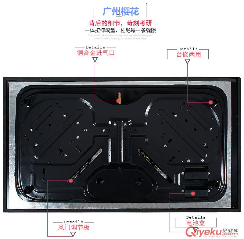 老板煤氣灶 家用燃氣灶 臺嵌兩用 液化氣通用節能雙頭灶廠家批發原始圖片2