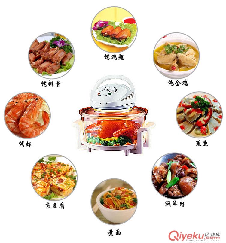 廠家tj批發(fā)多功能光波爐空氣爐空氣炸鍋旋風烤爐熱波爐可OEM原始圖片2