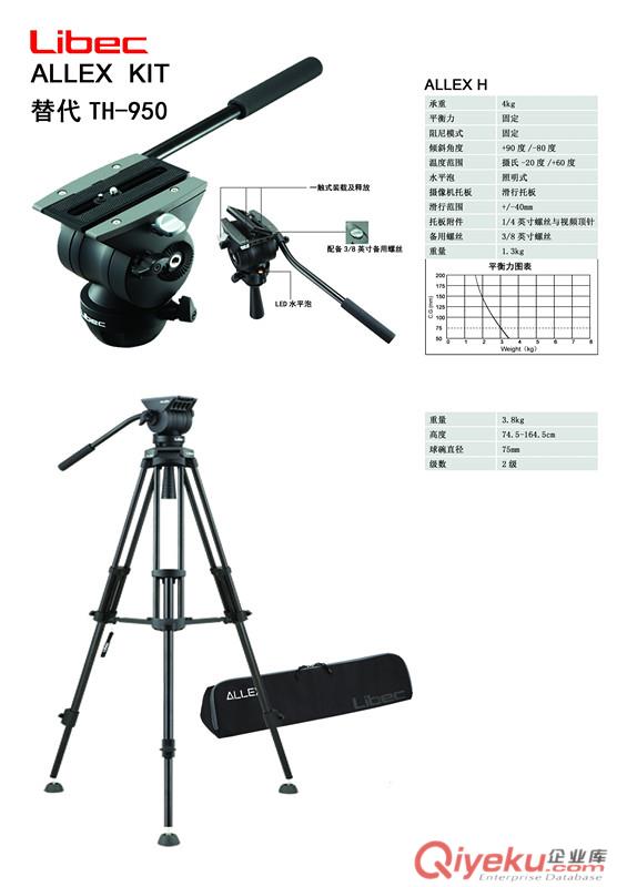 利拍th-650dv 專用三腳架適用于索尼Z5C EX280 EX1R松下153機器