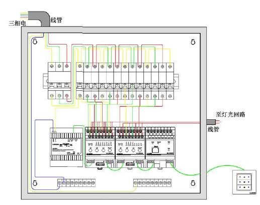 6路5A智能开关模块接线示意图