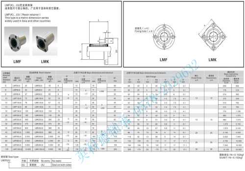 加长法兰直线轴承价格_LMF法兰直线轴承