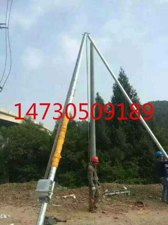 新疆立桿器電線桿打坑機立桿機電力立桿挖坑一體車  原始圖片2
