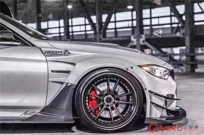  BMW寶馬F82 M4改裝VARIS 寬體包圍前杠后杠側(cè)裙前唇后唇尾翼排氣原始圖片2