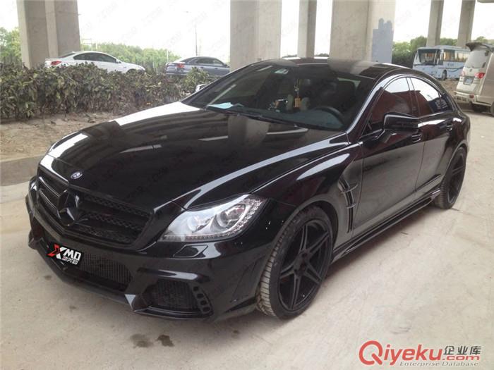 奔馳W218 CLS350 CLS63改裝 Renntech款碳纖維前唇 前下巴 前擾流
