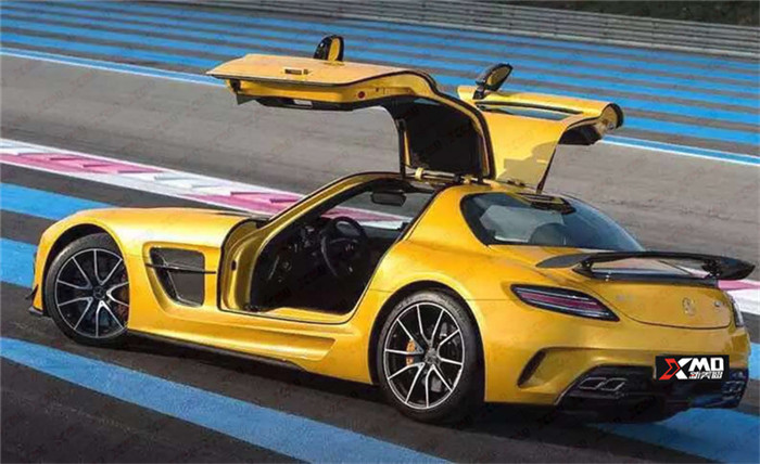 奔馳 R197 AMG SLS 改裝BLACK SERIE 碳纖維 尾翼包圍前唇排氣