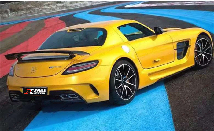 奔馳 R197 AMG SLS 改裝BLACK SERIE 碳纖維 尾翼包圍前唇排氣