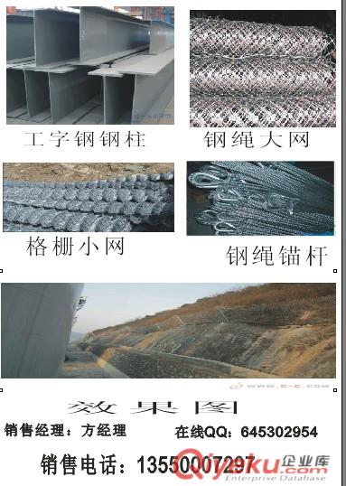 甘肅大量供應邊坡被動網rx050rx075防護網廠家及價格