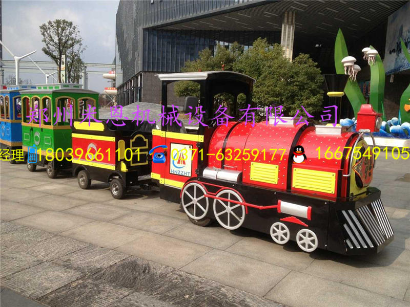 裝飾漂亮生意火爆的游樂設備觀光小火車鄭州米恩供應