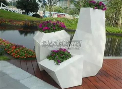 歐式不銹鋼花盆 卡伊供應(yīng) 嘉定區(qū)不銹鋼花盆批發(fā)