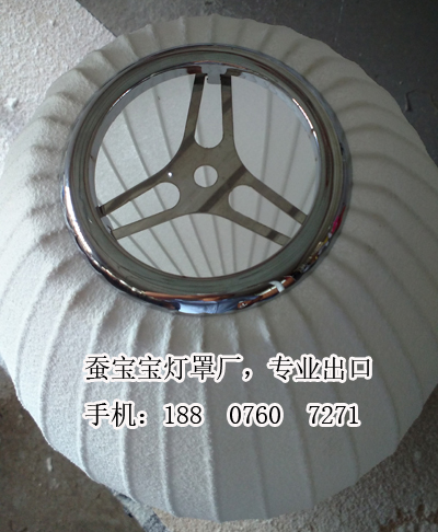 蠶絲吊燈pendant lighting_蠶寶寶燈罩廠圖片【蠶寶寶燈罩】