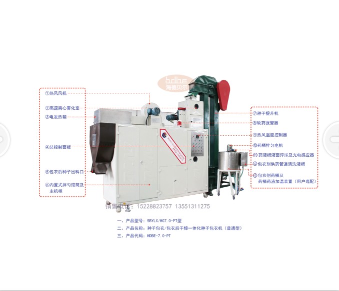 贵州玉米种子包衣机——实惠的包衣后干燥一体化种子包衣机，成都海德贝尔倾力推荐