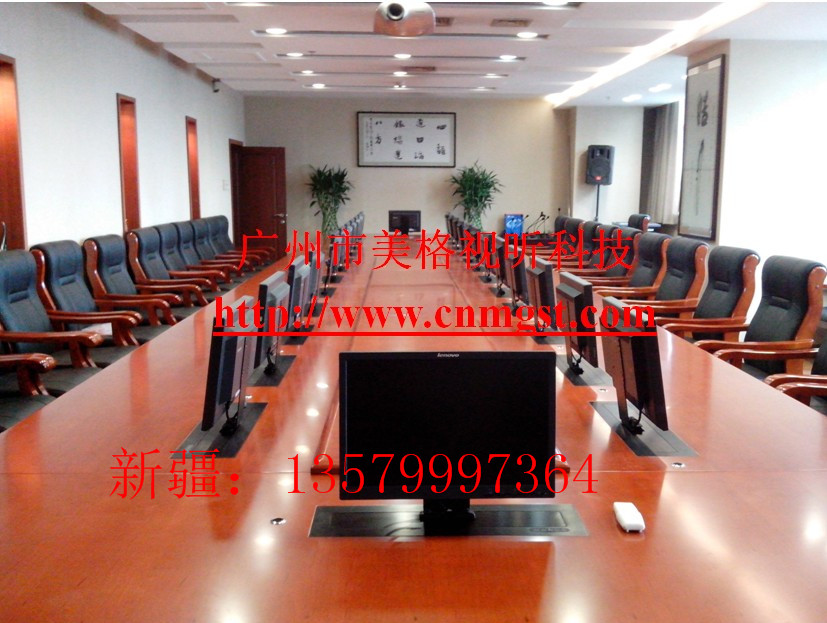 美格22寸液晶顯示器升降器電腦屏幕桌面隱藏式升降機原始圖片2