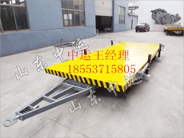 供應(yīng)中運(yùn)3T帶護(hù)欄式平板拖車(chē)