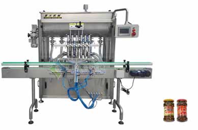 平頂山醬類自動灌裝機/6頭攪拌醬料灌裝機