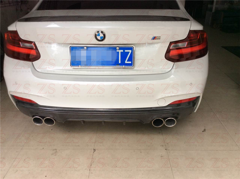 宝马2系F22 碳纤维后唇 M235i 22i M220i改装 碳纤维后唇 后扰流