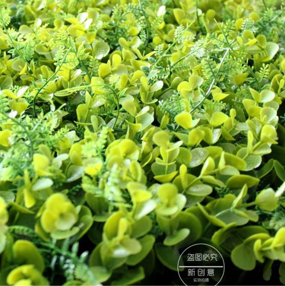 仿真植物墻價格 配材 新款加密加厚仿真尤加利 【沈陽德眾新創(chuàng)意】原始圖片2