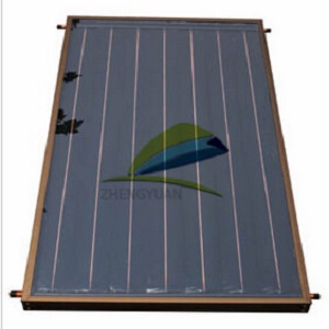 陽臺壁掛太陽能平板集熱器熱水工程