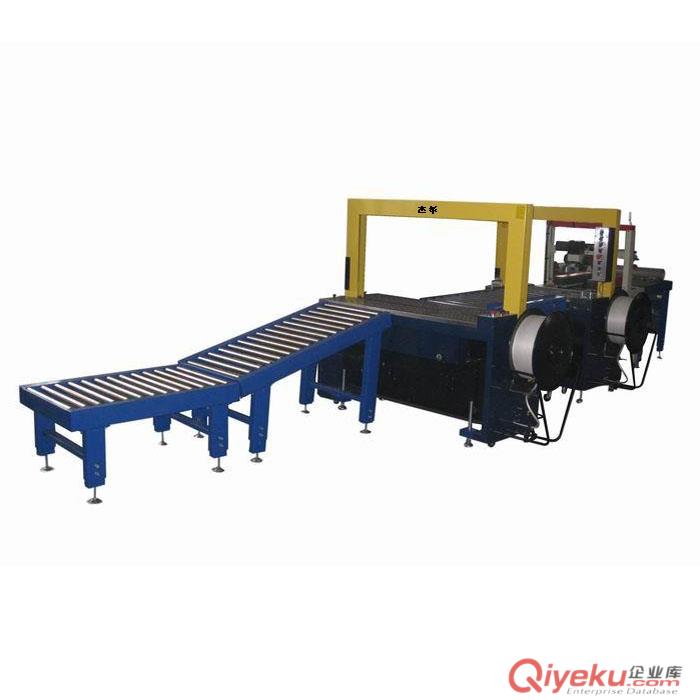 佛山南海k402可接流水包裝線的全自動PP帶打包機(jī)