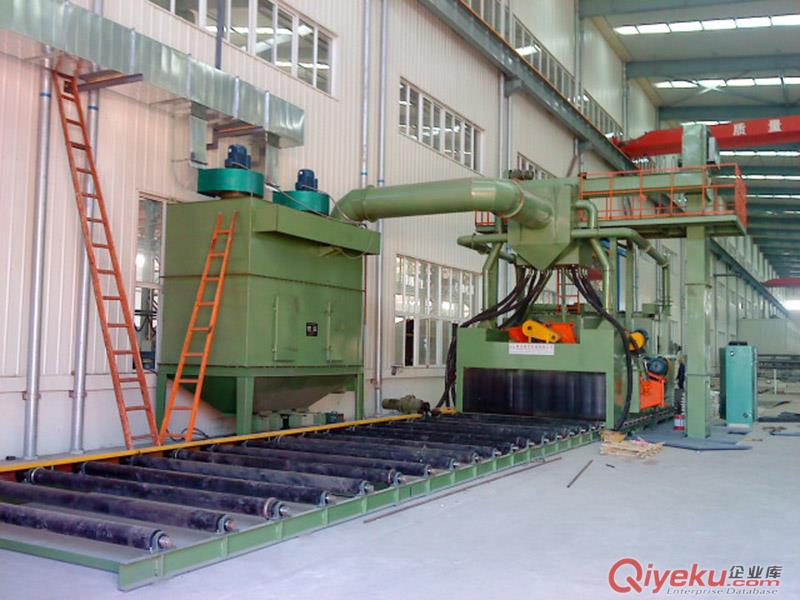 供應(yīng)江蘇鋼管除銹拋丸機(jī)，鋼管外壁自動(dòng)除銹噴丸機(jī)
