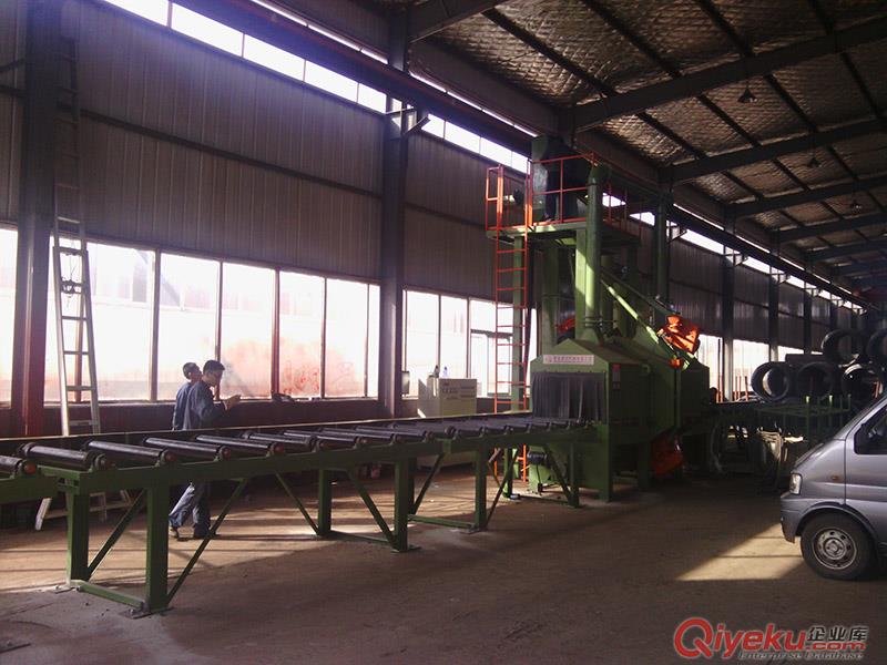 供應Q6925通過式拋丸機，鋼模結構件通過式噴丸機
